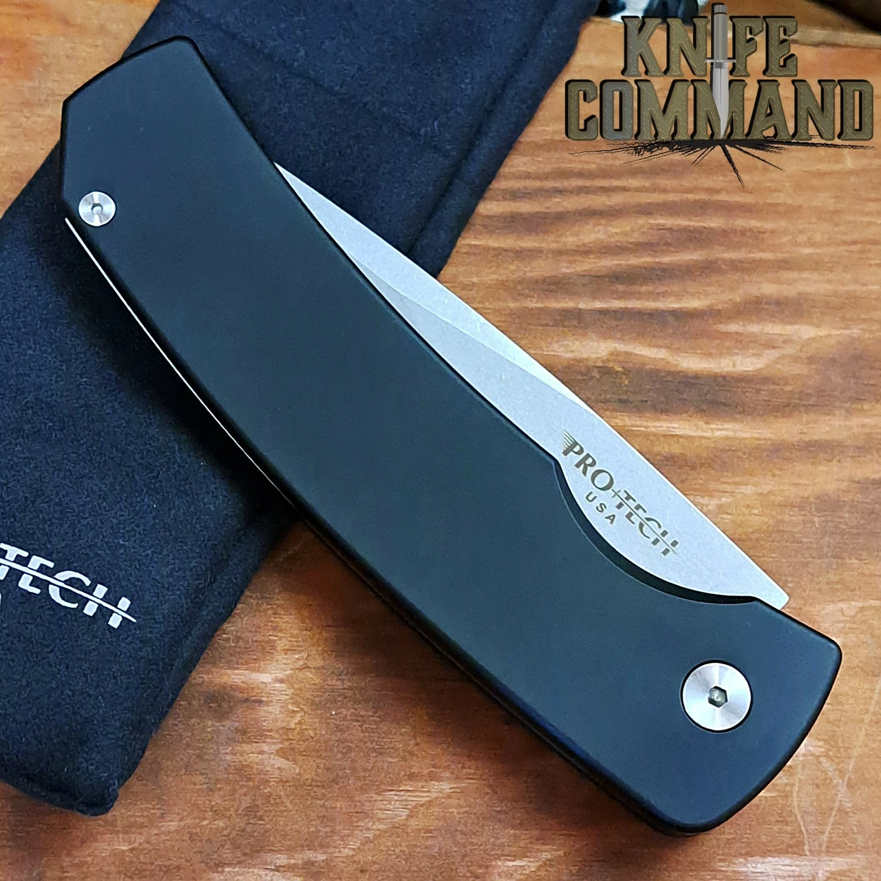 Pro-Tech Knives M2601 Mike Whiskers Allen Magic 2 Scale Release Automatic Folder Knife 154-CM Bead Blasted Blade 5 Pro-Tech Knives M2601 Mike Whiskers Allen Magic 2 Scale Release Automatic Folder Knife 154-CM Bead Blasted Blade - Image 3