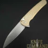 Pro-Tech Knives 5311 Bronze Alu Malibu Manual Flipper Knife Folder 3.25" Stonewash MAGNACUT Wharncliffe Blade -KNIFECOMMAND Sales PRO TECH MALIBU 5311 77119.1680879546.1280.1280