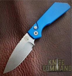 Pro-Tech Knives PT201 Blue Strider PT+ Automatic Knife Folder Smooth Handle MAGNACUT Blade