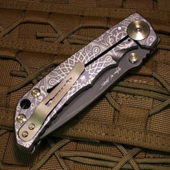 Spartan Blades Harsey Folder Special Edition Royal Flush Titanium 4" CPM S45VN Blade SF5FLUSH -KNIFECOMMAND Sales SPARTAN HARSEY SF5 FLUSH CL 91939.1679777519.1280.1280