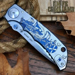 Spartan Blades Harsey Folder Special Edition Viking Titanium 4" CPM S45VN Blade SF5VIKING -KNIFECOMMAND Sales SPARTAN HARSEY VIKING CL W 88279.1679525914.1280.1280