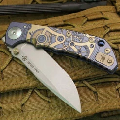 Spartan Blades Harsey Folder Special Edition Watchworks Titanium 4" CPM S45VN Blade SF5WATCHWORKS -KNIFECOMMAND Sales SPARTAN HARSEY WATCHWORKS IG 83910.1630617550.1280.1280