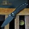 Spartan Blades PALLAS Button Lock Flipper Folder Black CPM S45VN Blade SF3BK -KNIFECOMMAND Sales SPARTAN PALLAS FOLDER BLACK SF3BK CHAIR COIN 36535.1619729140.1280.1280
