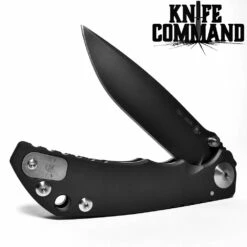 Spartan Blades Harsey Folder Black Titanium 4" CPM S45VN Blade SF5BK