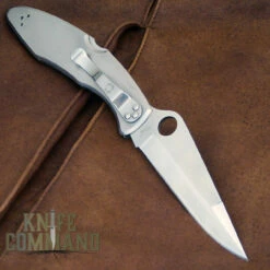 Spyderco Police Santa Fe Stoneworks Blue Line Special Knife -KNIFECOMMAND Sales SPYDERCO POLICE BLUE LINE BK 58441.1510593520.1280.1280