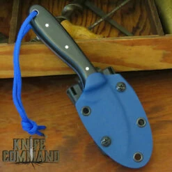 Paddy Smyth Knives Custom Stalker's Claw Hunting Knife, Black G-10 Blue Sheath Police Special -KNIFECOMMAND Sales STALKER CLAW BLACK BLUE SH 29854.1661984816.1280.1280