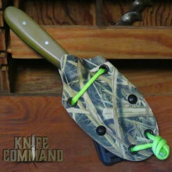 Paddy Smyth Knives Custom Stalker's Claw Hunting Knife, Jade G-10 Grass Camo Sheath -KNIFECOMMAND Sales STALKER CLAW JADE GRASS CAMO SH 41768.1661977314.1280.1280