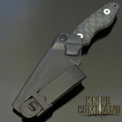 Wander Tactical Custom Barracuda Fixed Blade Knife Black Micarta / Black Blood Blade -KNIFECOMMAND Sales WANDER BARRACUDA BLACK BLK BLOOD SHBK 28890.1617649970.1280.1280