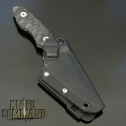 Wander Tactical Custom Barracuda Fixed Blade Knife Black Micarta / Black Blood Blade -KNIFECOMMAND Sales WANDER BARRACUDA BLACK BLK BLOOD SH 78499.1617649970.1280.1280