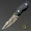 Wander Tactical Custom Barracuda Fixed Blade Knife Black Micarta / Black Blood Blade -KNIFECOMMAND Sales WANDER BARRACUDA BLACK BLK BLOOD 92638.1617649970.1280.1280