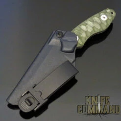 Wander Tactical Custom Barracuda Fixed Blade Knife Green Micarta / Ice Brush Blade -KNIFECOMMAND Sales WANDER BARRACUDA GREEN ICE SH 21673.1617649971.1280.1280