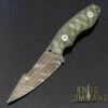 Wander Tactical Custom Barracuda Fixed Blade Knife Green Micarta / Ice Brush Blade -KNIFECOMMAND Sales WANDER BARRACUDA GREEN ICE 57040.1617649971.1280.1280