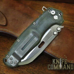 Wander Tactical Custom Franken "The Gate" Extreme Duty Folding Knife Green Micarta Wharncliffe -KNIFECOMMAND Sales WANDER FRANKEN GATE GM CL 17642.1629478707.1280.1280