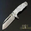 Wander Tactical Hurricane Custom Gen 3 Extreme Duty Folding Knife Silver Aluminum / Satin -KNIFECOMMAND Sales WANDER HURRICANE GEN 3 ALUMINUM SATIN 42640.1617641946.1280.1280