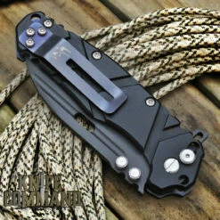Wander Tactical Hurricane Gen 3 Extreme Duty Folding Knife Black Black Aluminum -KNIFECOMMAND Sales WANDER HURRICANE GEN 3 BLACK BLACK CL 75187.1572541421.1280.1280