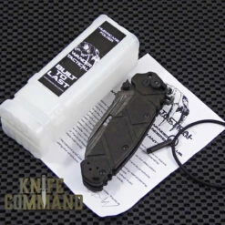 Wander Tactical Custom Hurricane Extreme Duty Folding Knife Ice Brush Black Green Micarta -KNIFECOMMAND Sales WANDER HURRICANE ICE BLK MIC CL 05788.1500567201.1280.1280