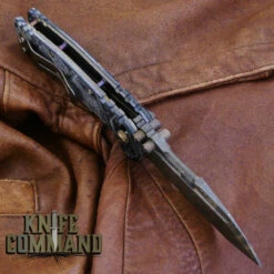 Wander Tactical Custom Hurricane TI Extreme Duty Folding Knife Ice Brush Black Micarta 1 -KNIFECOMMAND Sales WANDER HURRICANE TI ICE BLK MIC 180131 1 HDLBK 18004.1517449203.1280.1280