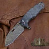 Wander Tactical Custom Hurricane TI Extreme Duty Folding Knife Ice Brush Black Micarta 1 -KNIFECOMMAND Sales WANDER HURRICANE TI ICE BLK MIC 180131 1 27626.1517449203.1280.1280