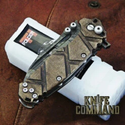 Wander Tactical Custom Hurricane TI Extreme Duty Folding Knife Ice Brush Natural Maple -KNIFECOMMAND Sales WANDER HURRICANE TI MAPLE NAT ICE CL 81198.1519931962.1280.1280