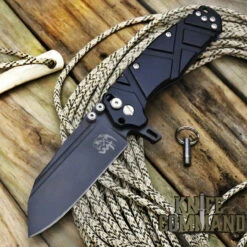 Wander Tactical Mistral Gen 3 Extreme Duty Folding Knife Black Black Aluminum