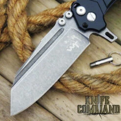 Wander Tactical Mistral Gen 3 Extreme Duty Folding Knife Black Aluminum -KNIFECOMMAND Sales WANDER MISTRAL GEN 3 BLACK STONE BLD 77012.1565816171.1280.1280