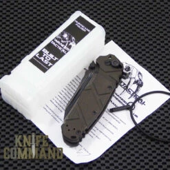 Wander Tactical Custom Mistral Extreme Duty Folding Knife Bi-Tone Gunkote Dark Green Micarta -KNIFECOMMAND Sales WANDER MISTRAL RAW GRN MIC CL 33581.1500575172.1280.1280