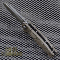 Wander Tactical Custom Mistral Extreme Duty Folding Knife Bi-Tone Gunkote Dark Green Micarta -KNIFECOMMAND Sales WANDER MISTRAL RAW GRN MIC HDLBK 90635.1500575172.1280.1280