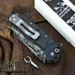 Wander Tactical Custom Mistral TI Extreme Duty Folding Knife Black Blood Black Micarta -KNIFECOMMAND Sales WANDER MISTRAL TI BLACK BLOOD BLK MIC 180131 CL 80047.1517449059.1280.1280