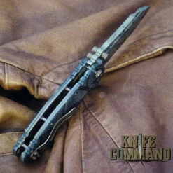 Wander Tactical Custom Mistral TI Extreme Duty Folding Knife Black Blood Black Micarta -KNIFECOMMAND Sales WANDER MISTRAL TI BLACK BLOOD BLK MIC 180131 HDLBK 22359.1517449059.1280.1280