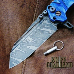 Wander Tactical Custom Mistral Blue Maple TI Extreme Duty Folding Knife Ice Brush -KNIFECOMMAND Sales WANDER MISTRAL TI BLUE MAPLE ICE BLD 38093.1519935400.1280.1280