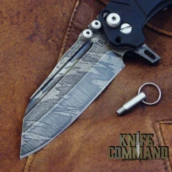 Wander Tactical Custom Mistral Ebony Ti Extreme Duty Folding Knife Ice Brush -KNIFECOMMAND Sales WANDER MISTRAL TI EBONY ICE BLD 31467.1519929685.1280.1280