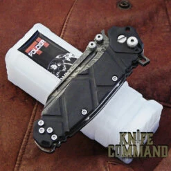 Wander Tactical Custom Mistral Ebony Ti Extreme Duty Folding Knife Ice Brush -KNIFECOMMAND Sales WANDER MISTRAL TI EBONY ICE CL 19359.1519929685.1280.1280