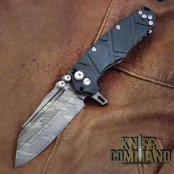 Wander Tactical Custom Mistral Ebony Ti Extreme Duty Folding Knife Ice Brush