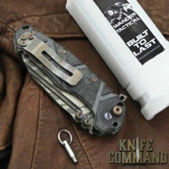 Wander Tactical Custom Mistral TI Extreme Duty Folding Knife Ice Brush Black Micarta -KNIFECOMMAND Sales WANDER MISTRAL TI ICE BLK MIC 180131 CL 72657.1517449076.1280.1280