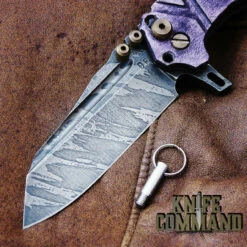 Wander Tactical Custom Mistral Purple Maple TI Extreme Duty Folding Knife Ice Brush -KNIFECOMMAND Sales WANDER MISTRAL TI PURPLE MAPLE ICE BLD 38061.1519956500.1280.1280