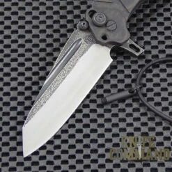 Wander Tactical Custom Sköll Wolf Extreme Duty Folding Knife Two-Tone Black Green Micarta Skoll -KNIFECOMMAND Sales WANDER SKOLL WOLF BI BLK MIC Skll BLD 67547.1500500400.1280.1280
