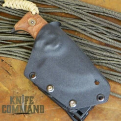 Wander Tactical Tricertops Knife Cherry Brown Micarta Raw Gunkote -KNIFECOMMAND Sales WANDER TRICERATOPS RAW CB SH 70948.1487195877.1280.1280