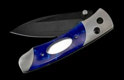 A200-2B Titanium Pocketknife With Compressed Acrylic Resin And Stainless Blade