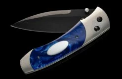 A300-2B Titanium Pocketknife With Compressed Acrylic Resin And Stainless Blade