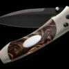 A300-3B Titanium Pocketknife With Compressed Acrylic Resin And Stainless Blade