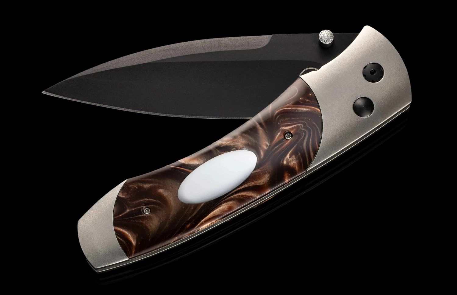 A300-3B Titanium Pocketknife With Compressed Acrylic Resin And Stainless Blade 3 A300-3B Titanium Pocketknife With Compressed Acrylic Resin And Stainless Blade