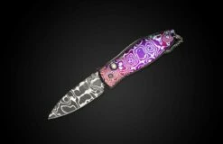 Cosmos Knife Pendant Featuring Moku-Ti And Hand-forged Damascus Blade -KNIFECOMMAND Sales b02 cosmos 3 1