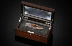 Europa Hand-engraved Pocketknife With 24K Gold And Fossil Woolly Mammoth Tooth -KNIFECOMMAND Sales b05 europa 5