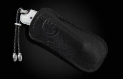 White Wave Folding Knife Featuring Carved Mother Of Pearl, And 'wave' Damascus Blade 10 White Wave Folding Knife Featuring Carved Mother Of Pearl, And 'wave' Damascus Blade -KNIFECOMMAND Sales b09 white wave 4