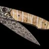 Corsair Hand-carved Sterling Silver Pocketknife Inlaid With Fossil Woolly Mammoth Tooth -KNIFECOMMAND Sales b10 corsair 1