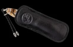 Corsair Hand-carved Sterling Silver Pocketknife Inlaid With Fossil Woolly Mammoth Tooth -KNIFECOMMAND Sales b10 corsair 4