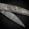 Longhorn II Hand-engraved Pocketknife With Damascus Blade -KNIFECOMMAND Sales b10 longhorn ii 1
