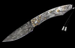 American Pride III Hand-engraved Pocketknife With 24K Gold Inlays And 'flag' Damascus Blade -KNIFECOMMAND Sales b12 americanpride3 2