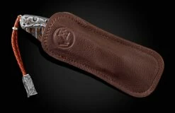 Dragon Skin Carved Silver, Gold And Mokume Gane Pocketknife With Fossil Woolly Mammoth Tooth. -KNIFECOMMAND Sales b12 dragon skin 4