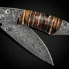 Elk Hunt Hand-engraved Pocketknife With 24K Gold And Copper Inlays 2 Elk Hunt Hand-engraved Pocketknife With 24K Gold And Copper Inlays -KNIFECOMMAND Sales b12 elk hunt 1